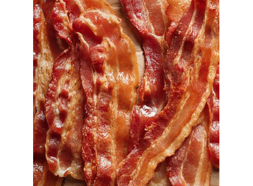 Streaky bacon - green, dry cured 500g pack