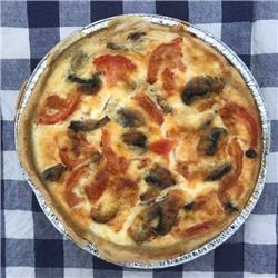 Tomato & mushroom quiche 6"