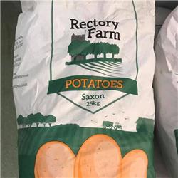 Potatoes: 25kg sack of Saxon